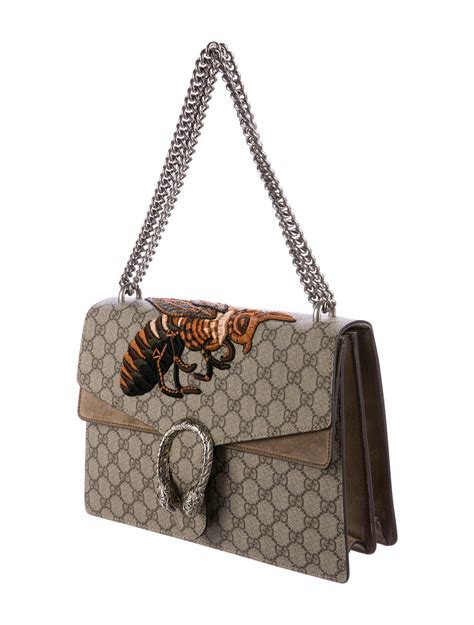 gucci bee bag with studs rajah crocodile|gucci bee accessories.